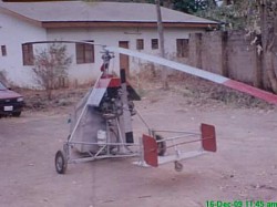 Rear view Two Seater Gyroplane