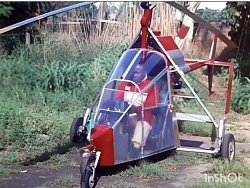 REAR VIEW 1 SEATS GYROPLANE