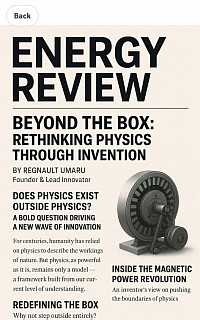 Energy Review; Rethinking Physics